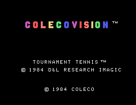 Tournament Tennis Title Screen